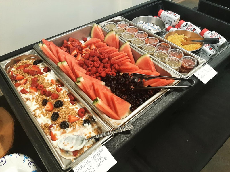 Catering breakfast for cast and crew