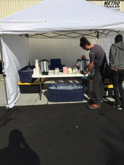 Porsche HQ grand opening catering spread Atlanta